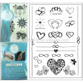 2015 new foreign trade selling temporary tattoo sticker heart shape design lace tattoo can mixed batch j023